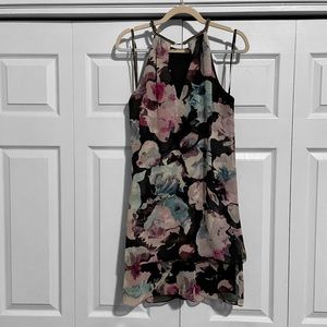 Jessica Simpson Floral Necklace Collar Dress Size 6